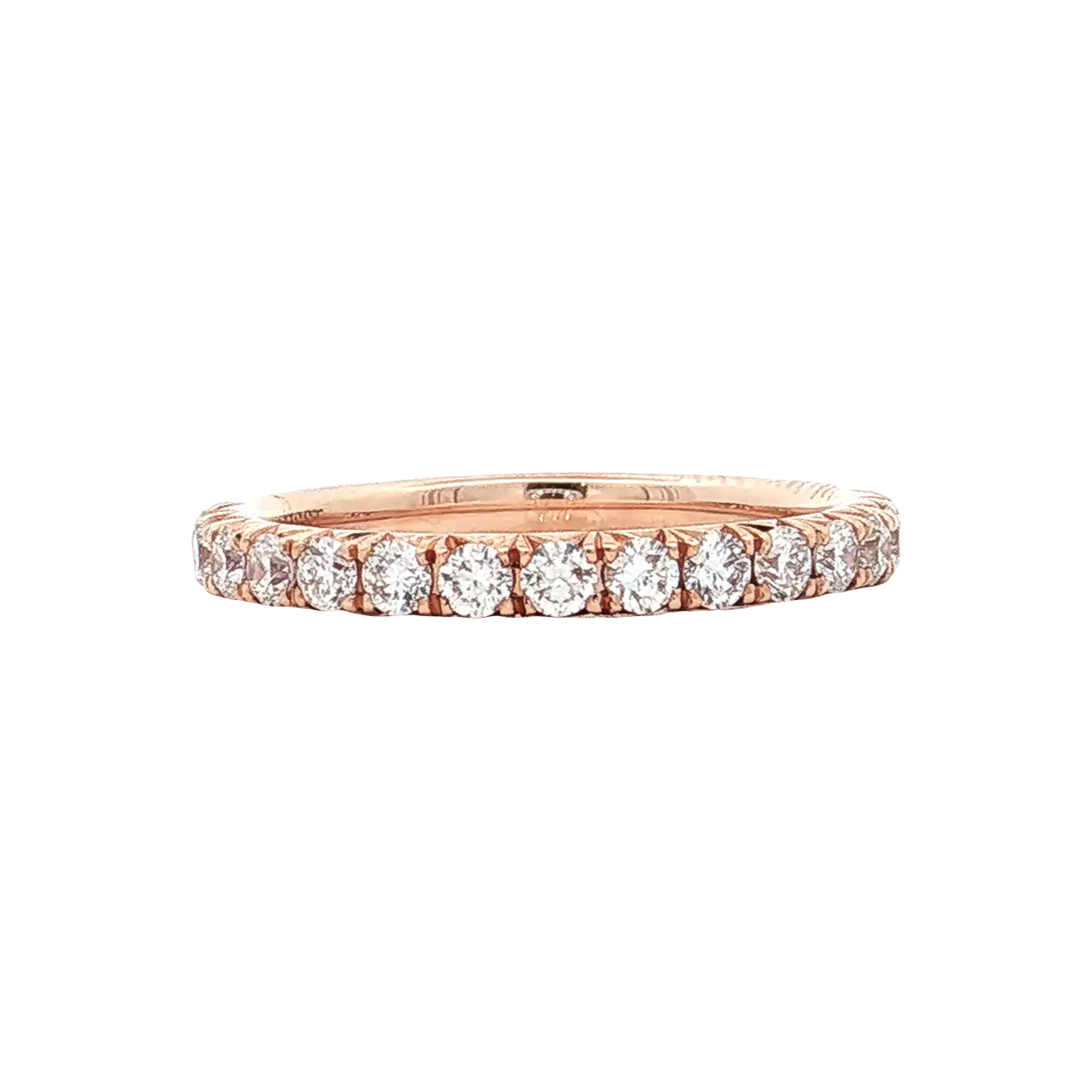 Rose Gold Diamond Wedding Band
