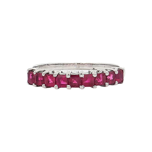 White Gold Ruby Band