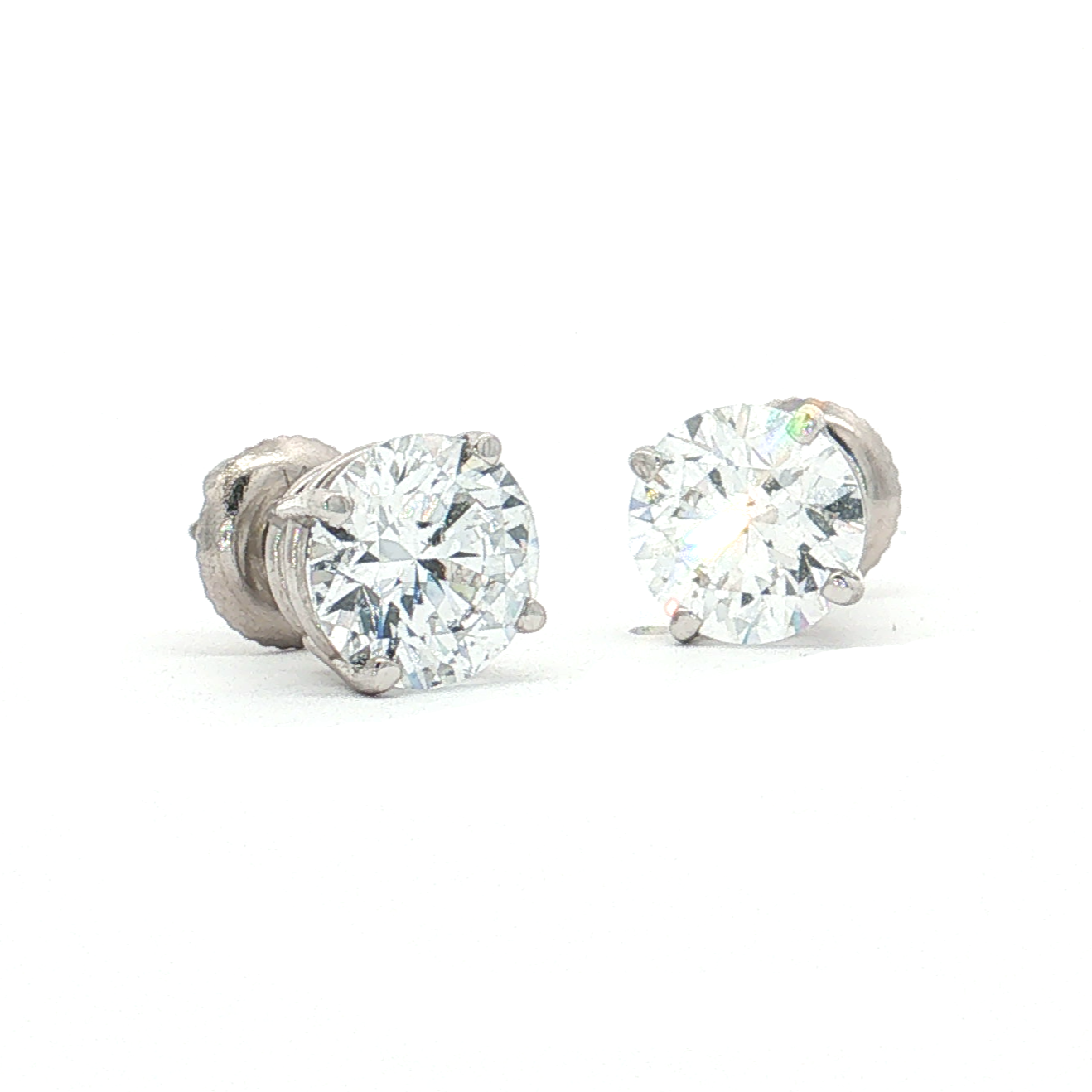 White Gold Lab-Diamond Studs