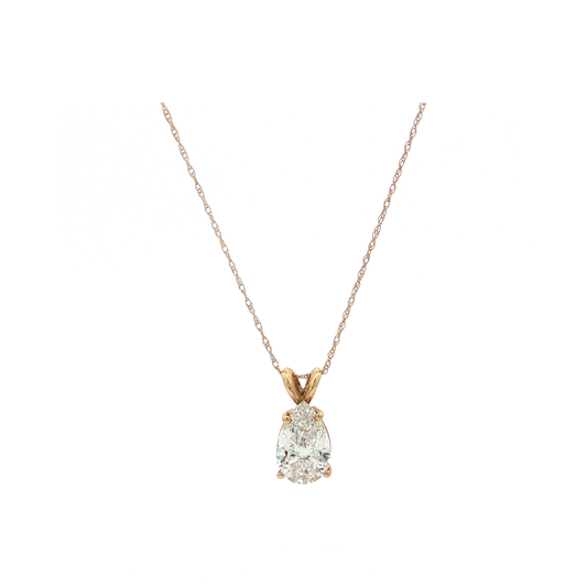 Yellow Gold Lab-Diamond Pendant