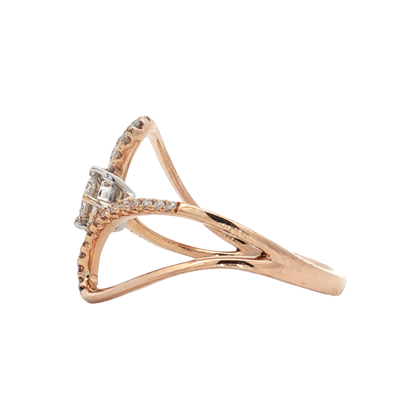 Rose Gold Diamond Fashion Ring