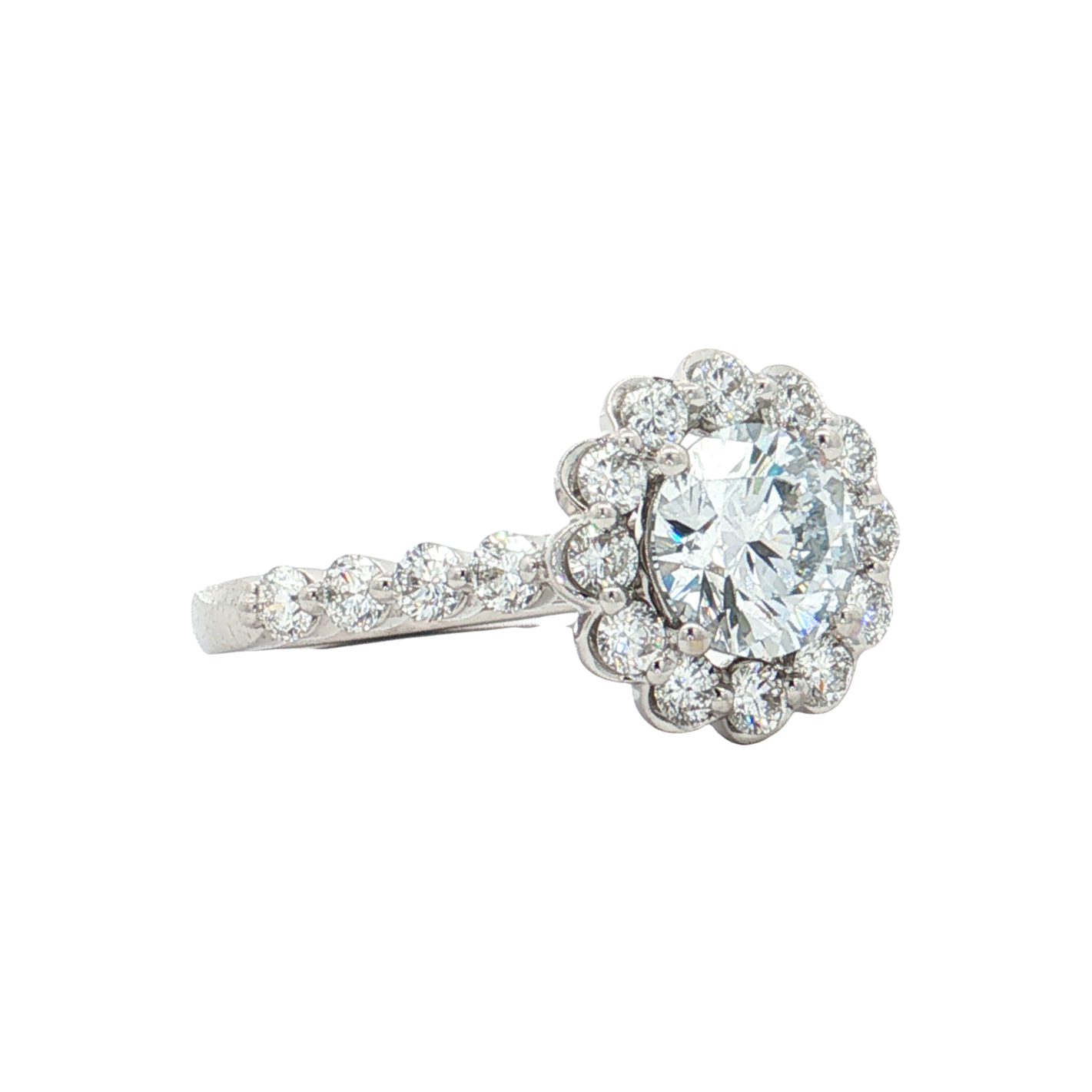 White Gold Lab-Diamond Ring
