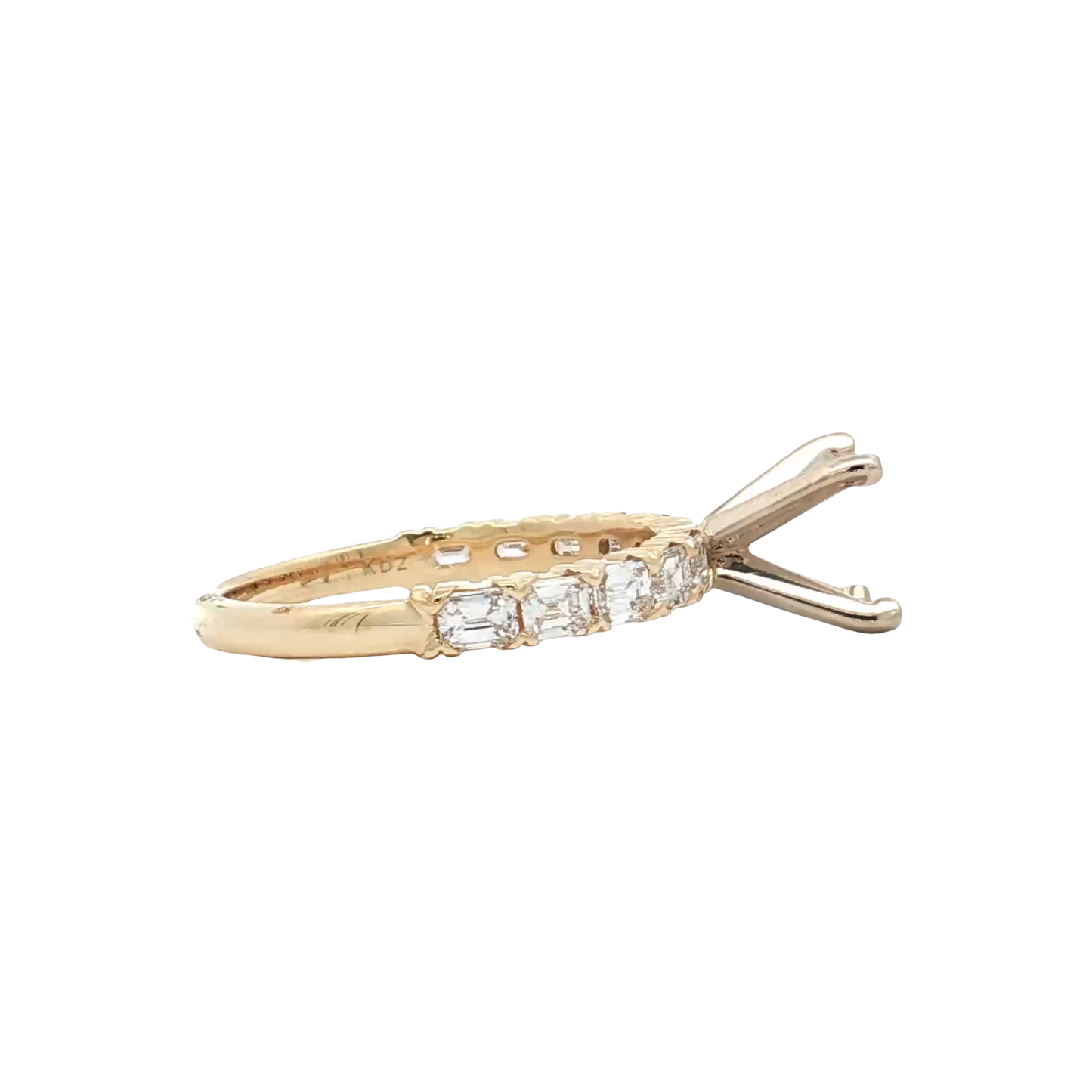 Yellow Gold Diamond Bridal Setting