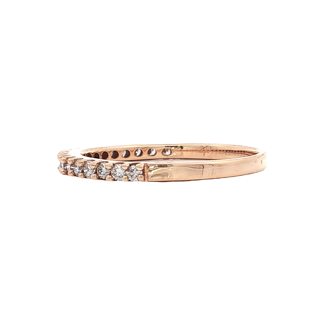 Rose Gold Diamond Wedding Band