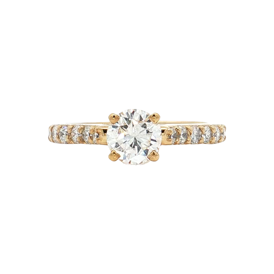 Yellow Gold Diamond Bridal Ring