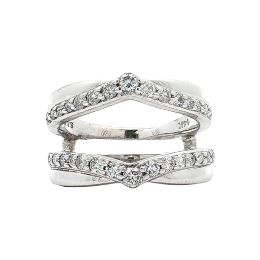 White Gold Diamond Ring Guard