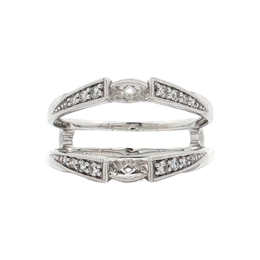 White Gold Diamond Ring Guard