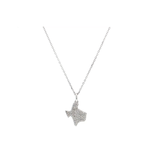 White Gold Diamond Texas Pendant