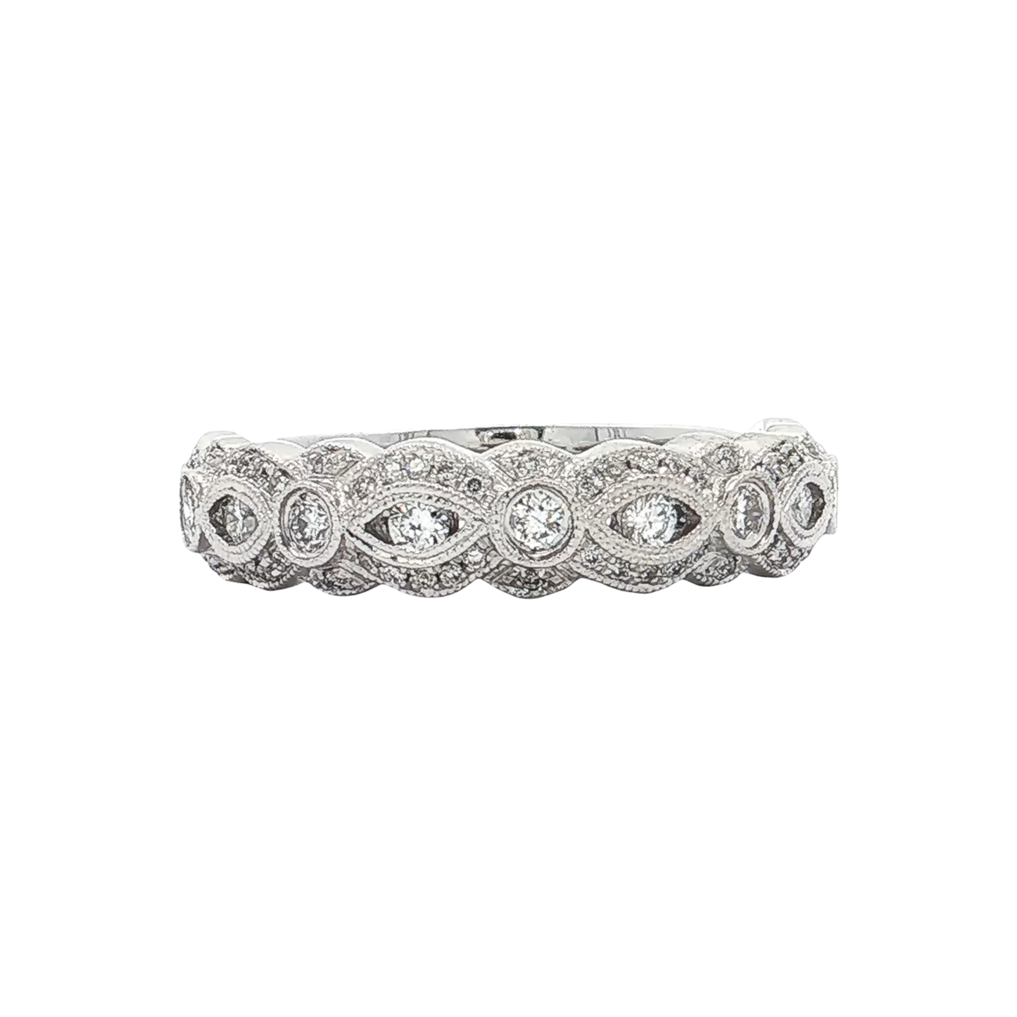 White Gold Diamond Wedding Band