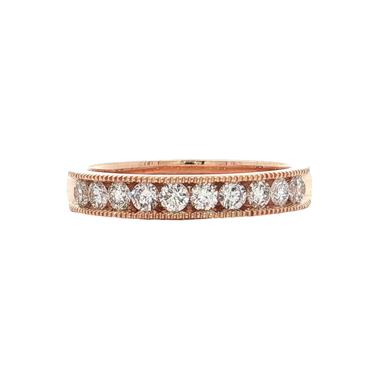 Rose Gold Diamond Wedding Band