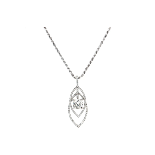 White Gold Diamond Pendant
