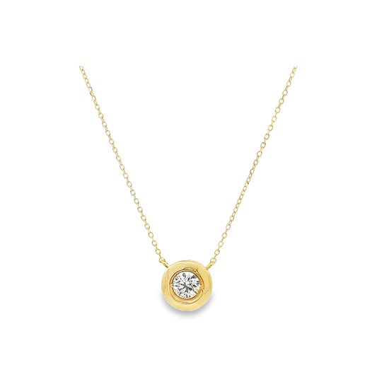Yellow Gold Diamond Pendant
