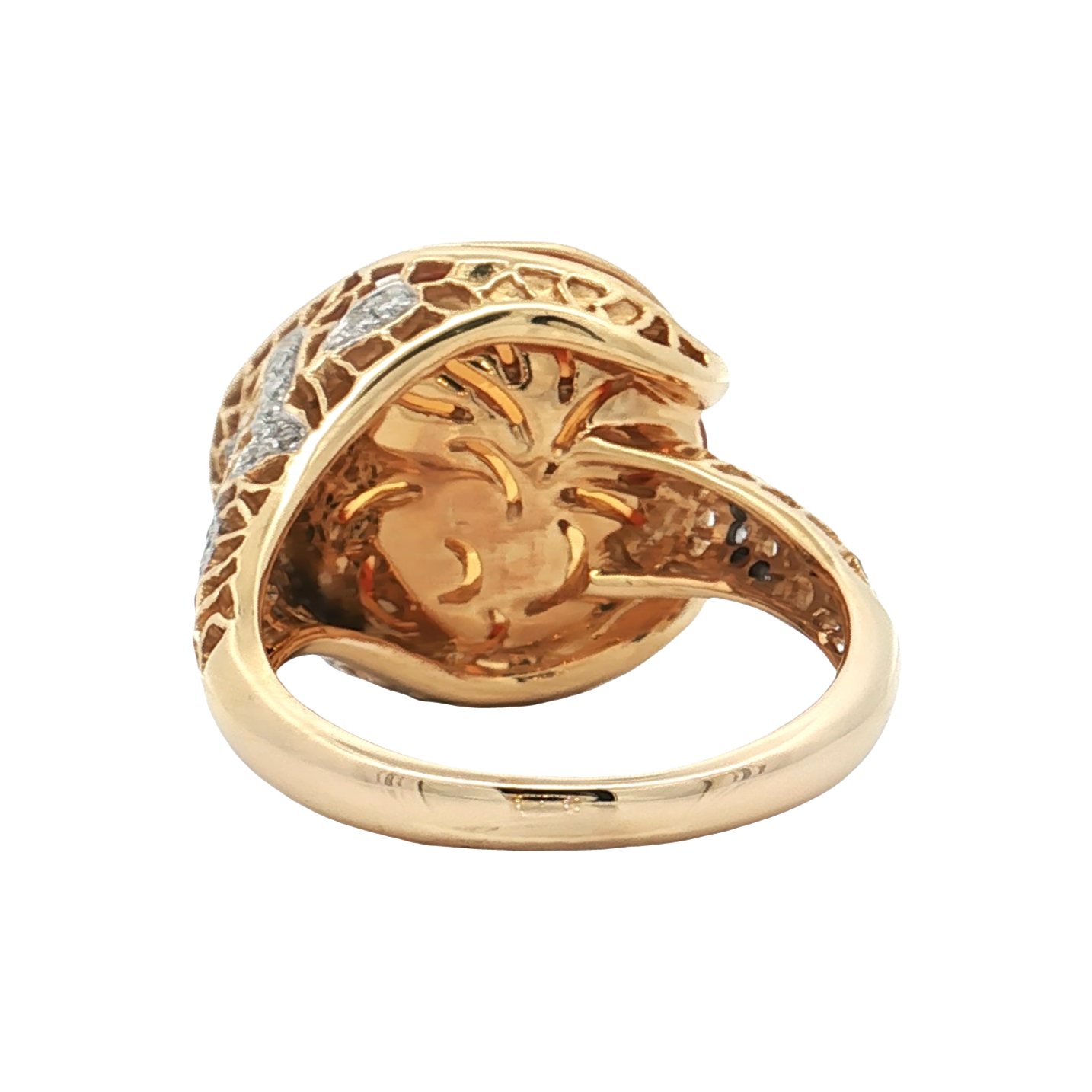 Yellow Gold Citrine & Diamond Ring