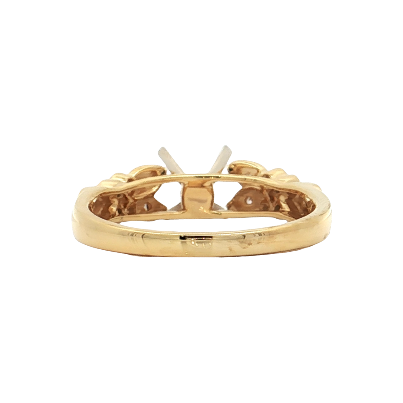 Yellow Gold Diamond Bridal Setting