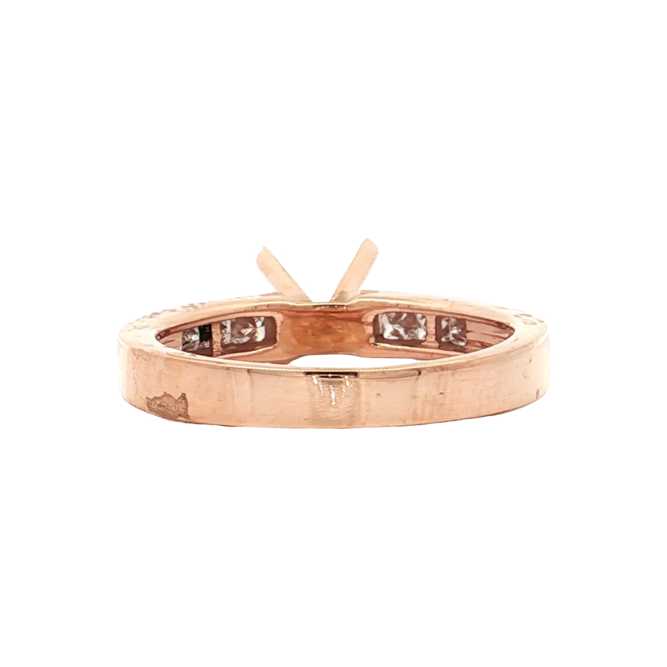 Rose Gold Diamond Bridal Setting