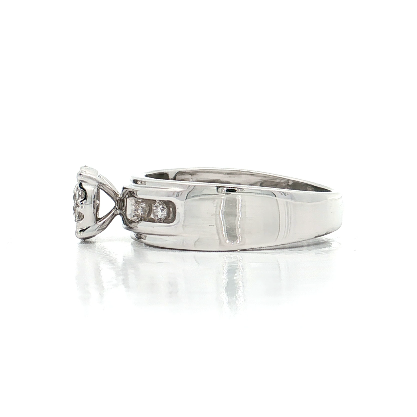 White Gold Diamond Bridal Ring