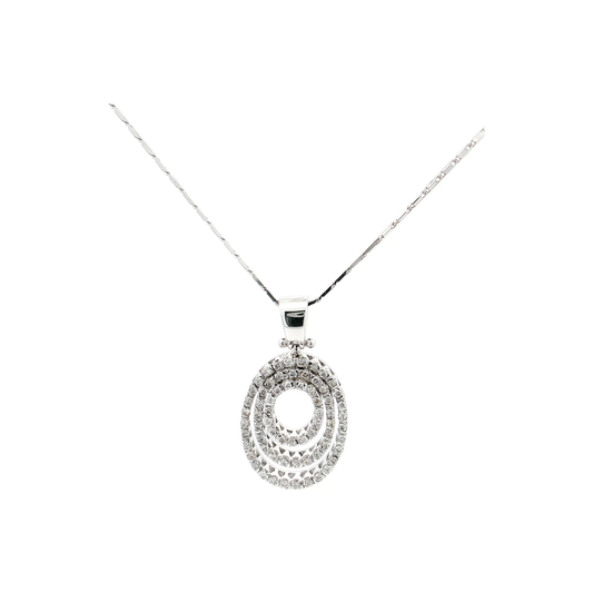 White Gold Diamond Pendant
