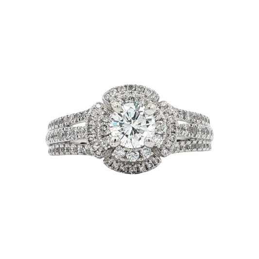 White Gold Diamond Bridal Ring