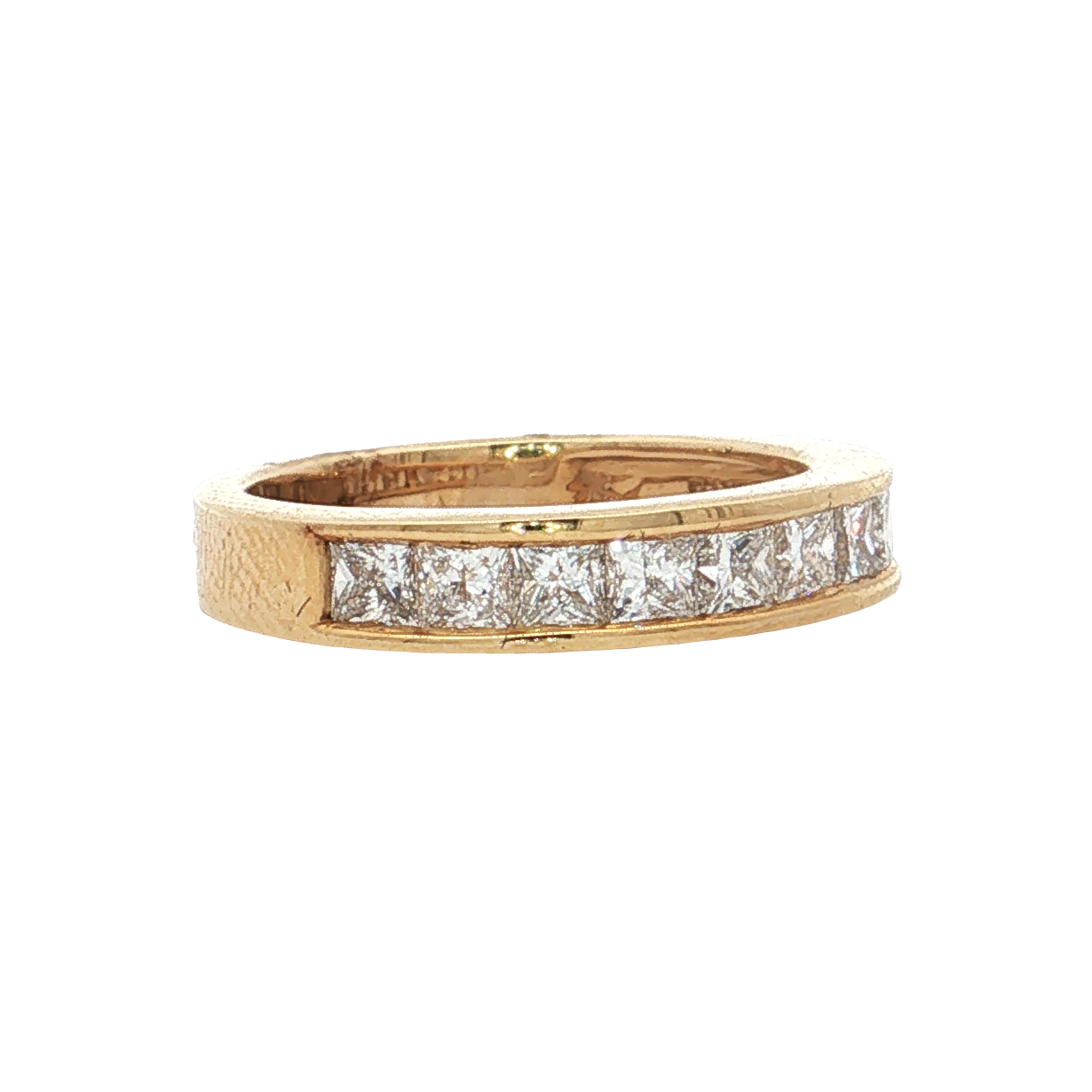Yellow Gold Lab-Diamond Band