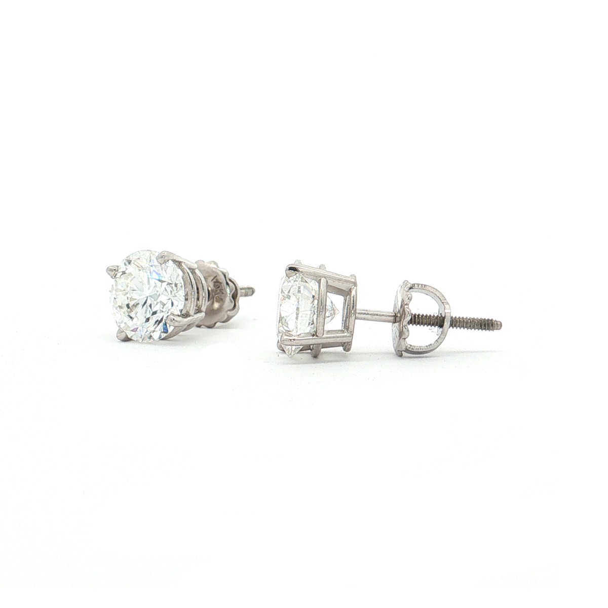 White Gold Lab-Diamond Studs
