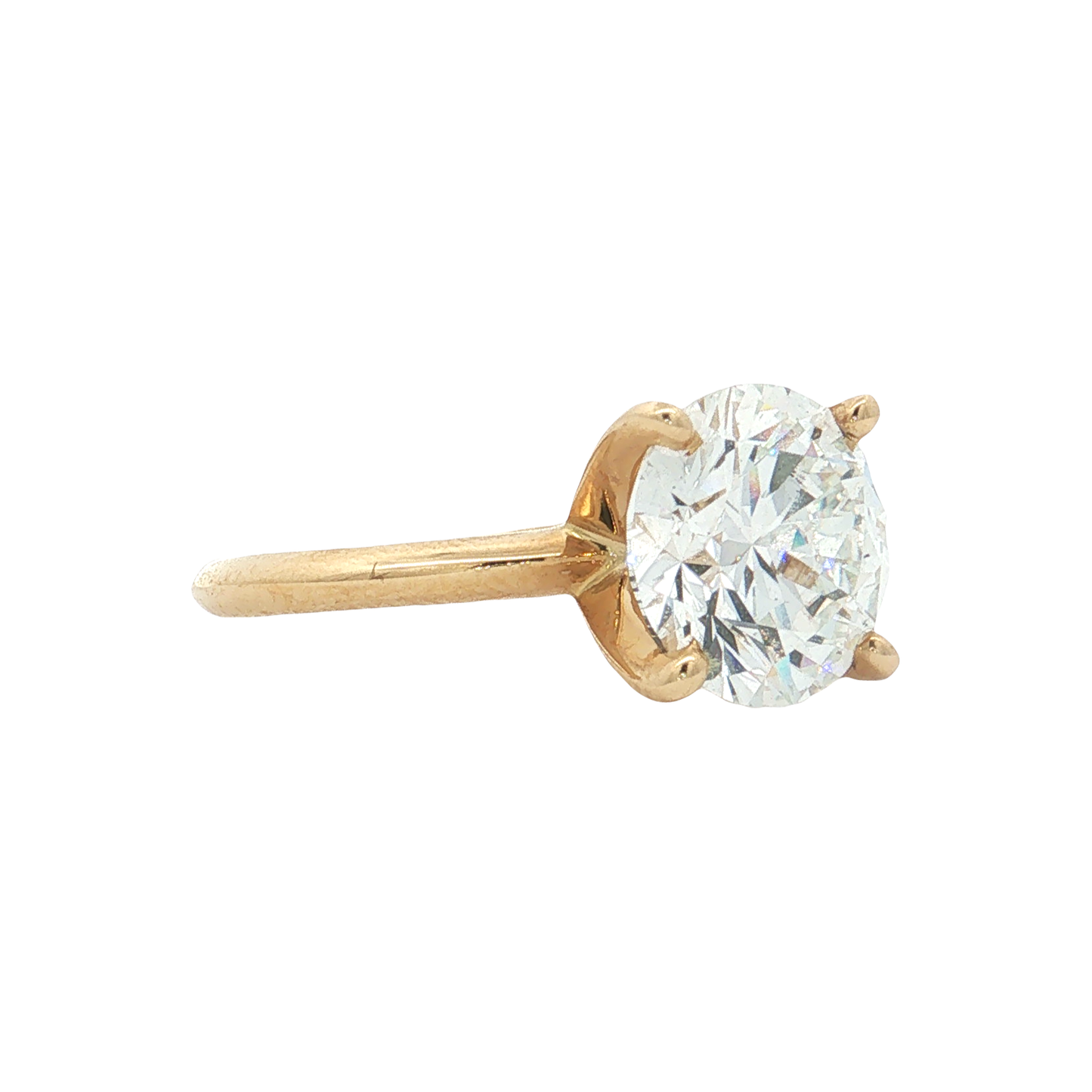 Yellow Gold Lab-Diamond Ring