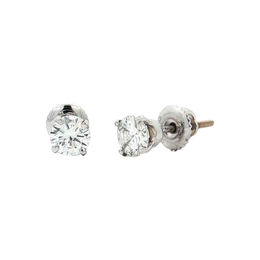 White Gold Diamond Studs
