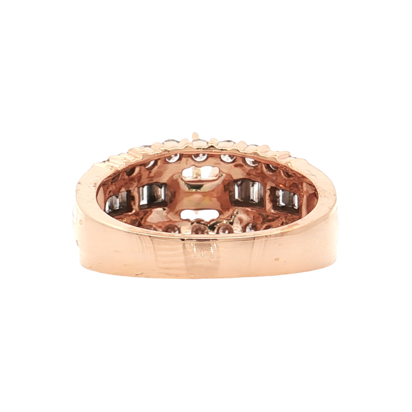 Rose Gold Diamond Bridal Setting