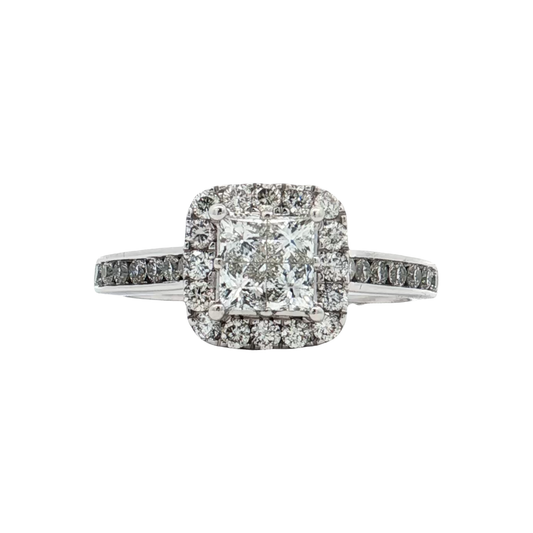 White Gold Diamond Bridal Ring