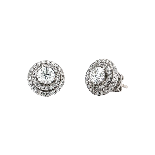 White Gold Diamond Studs