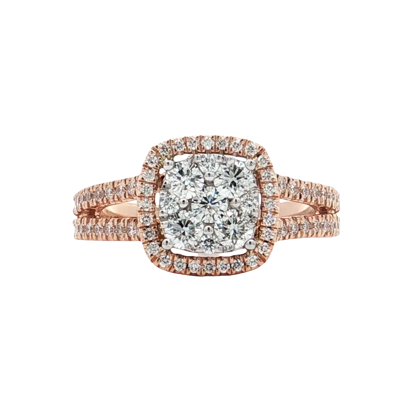Rose Gold Diamond Bridal Ring