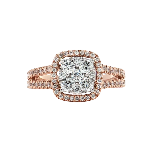 Rose Gold Diamond Bridal Ring