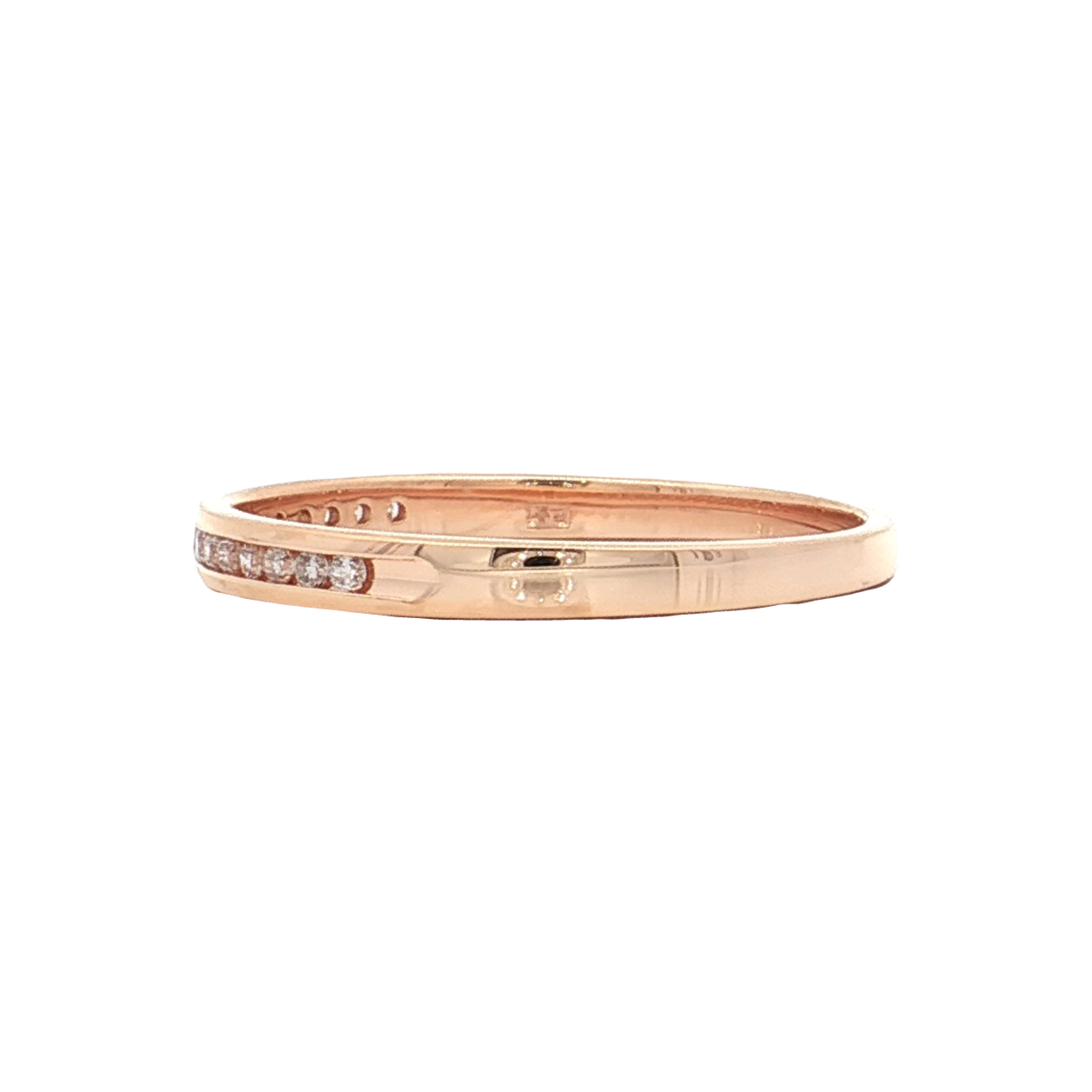 Rose Gold Diamond Wedding Band