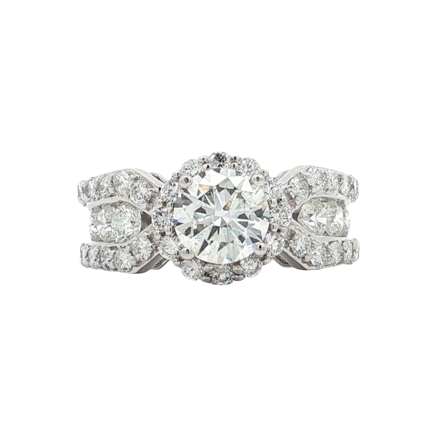 White Gold Diamond Bridal Ring
