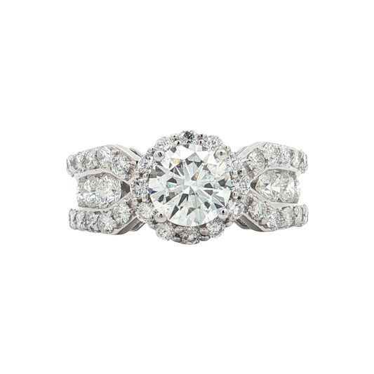 White Gold Diamond Bridal Ring