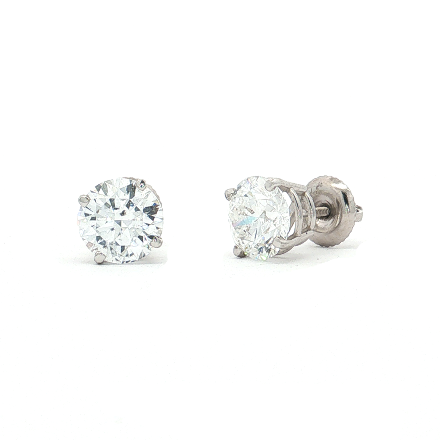 White Gold Lab-Diamond Studs