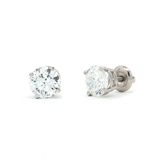 White Gold Lab-Diamond Studs