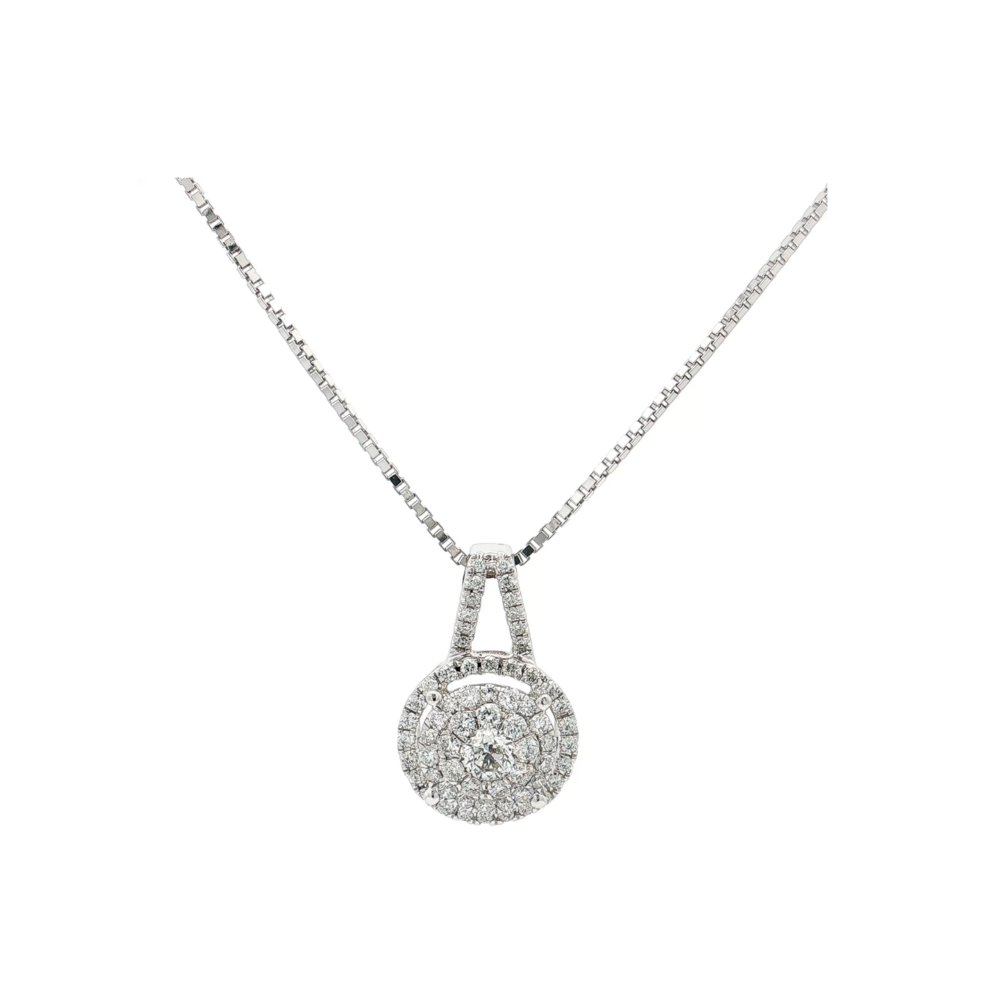 White Gold Diamond Pendant