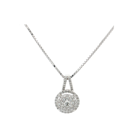White Gold Diamond Pendant