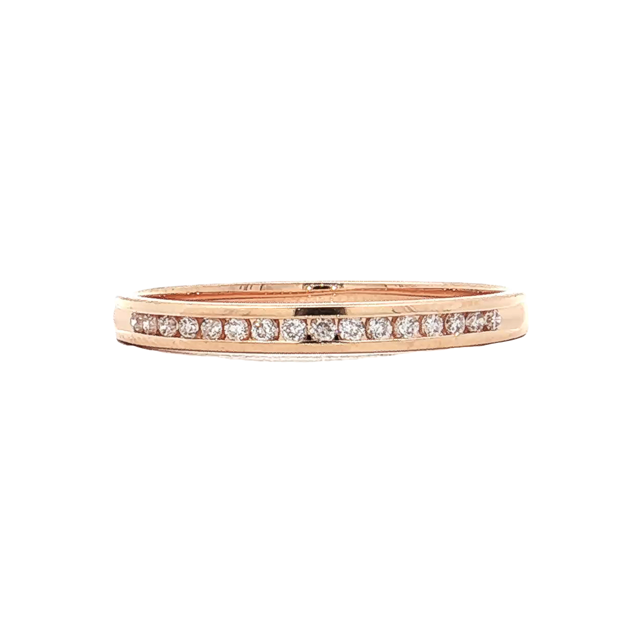 Rose Gold Diamond Wedding Band
