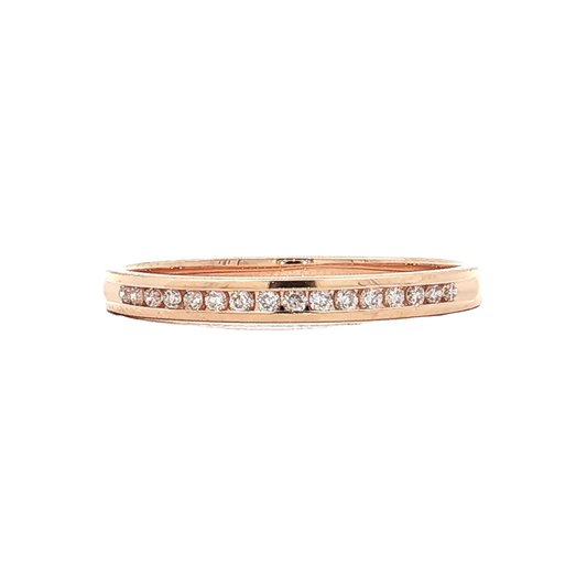 Rose Gold Diamond Wedding Band