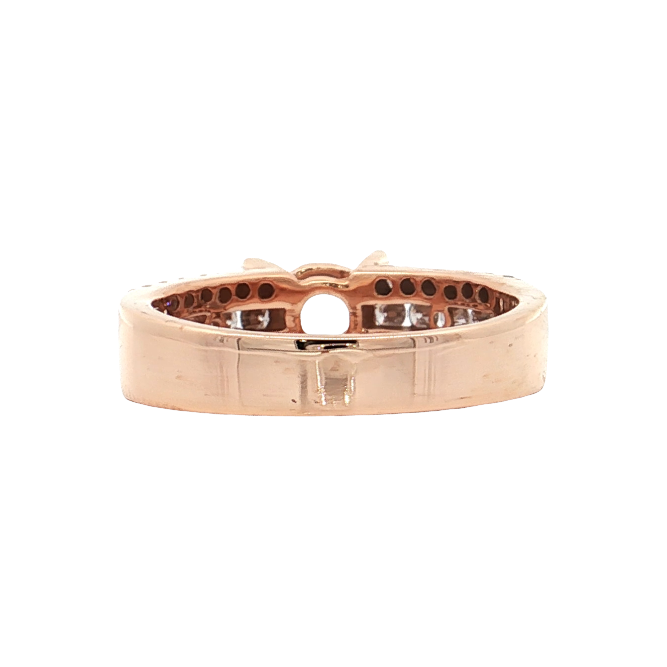 Rose Gold Diamone Bridal Setting