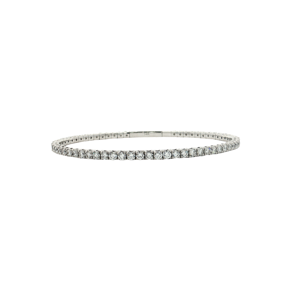 Lab-Grown Diamond Flexible Bangle