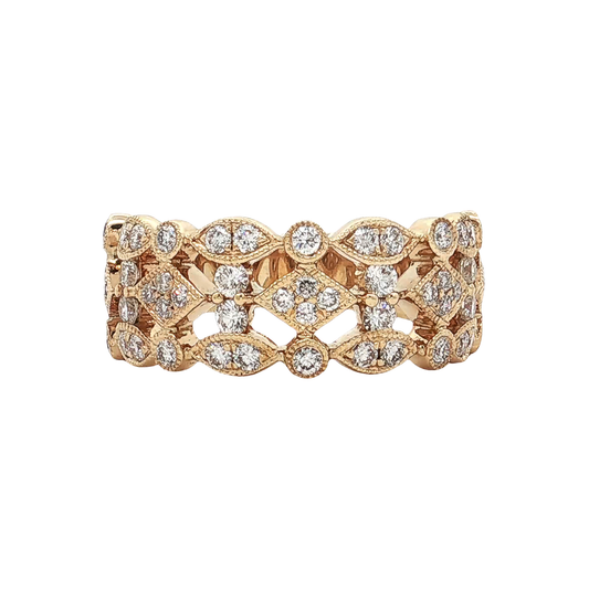 Yellow Gold Diamond Fashion Ring