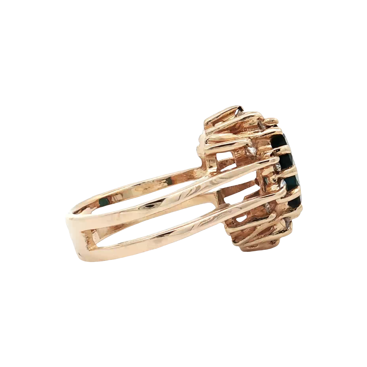 Yellow Gold Tourmaline & Diamond Ring