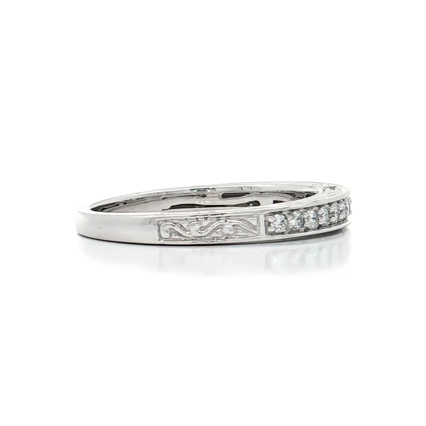 White Gold Diamond Wedding Band