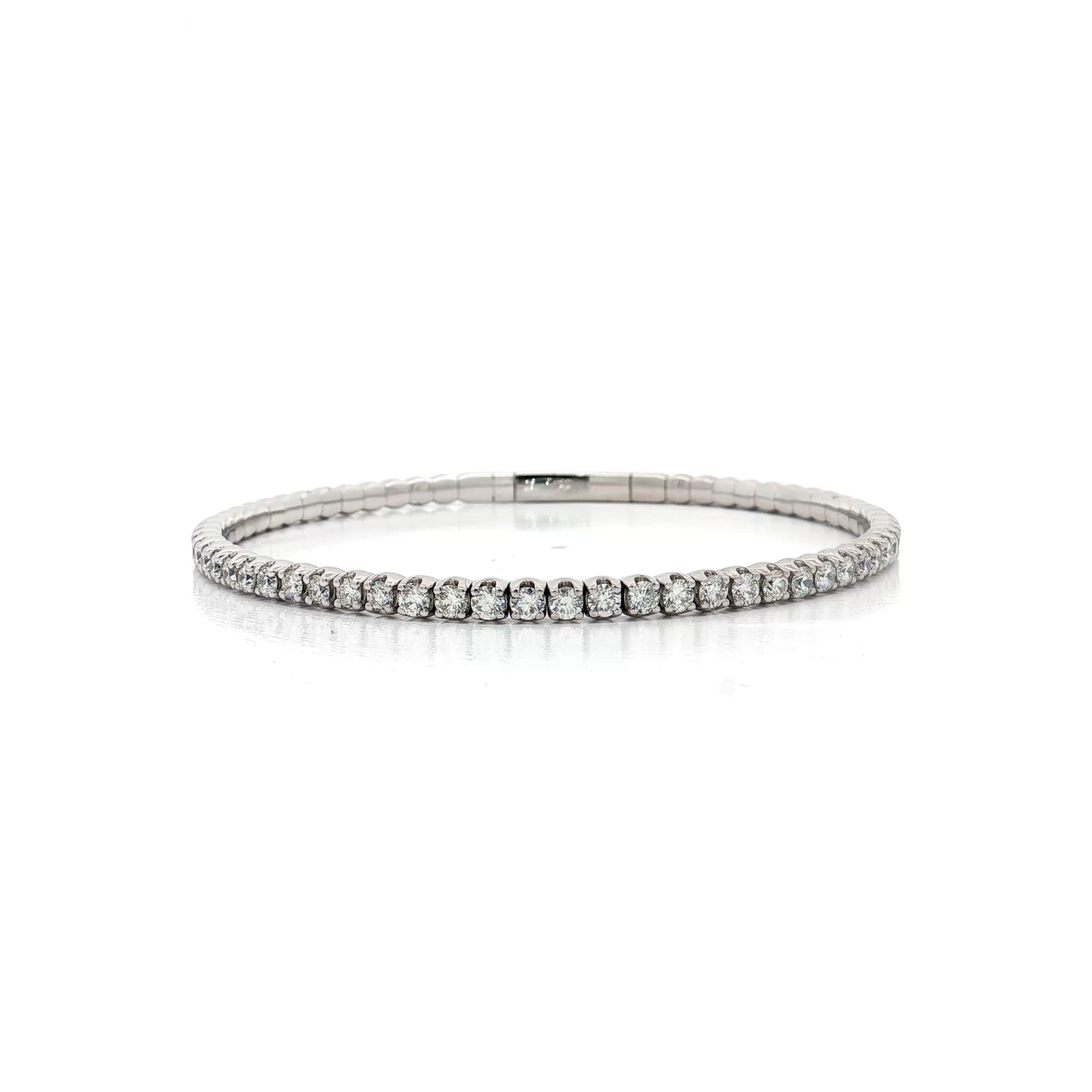 White Gold Diamond Bangle
