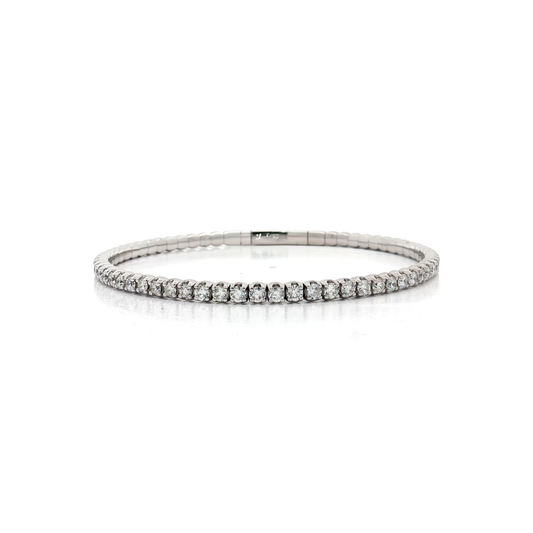 White Gold Diamond Bangle
