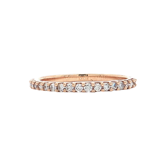 Rose Gold Diamond Wedding Band
