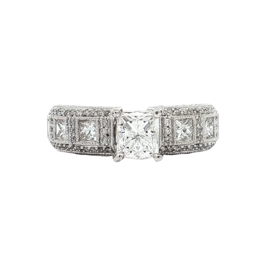 White Gold Diamond Bridal Ring
