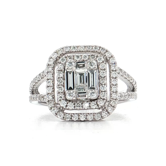 White Gold Diamond Bridal Ring
